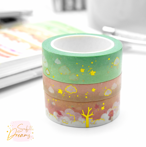 Fall cloud washi set of 3| LIMITED STOCK!