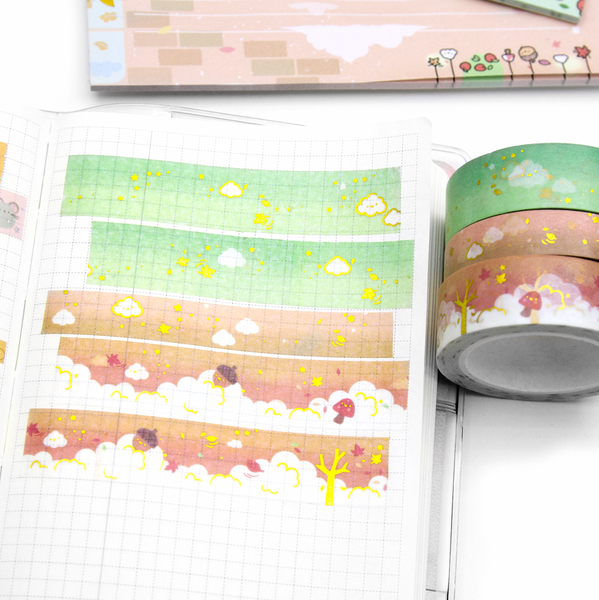 Fall cloud washi set of 3| LIMITED STOCK!