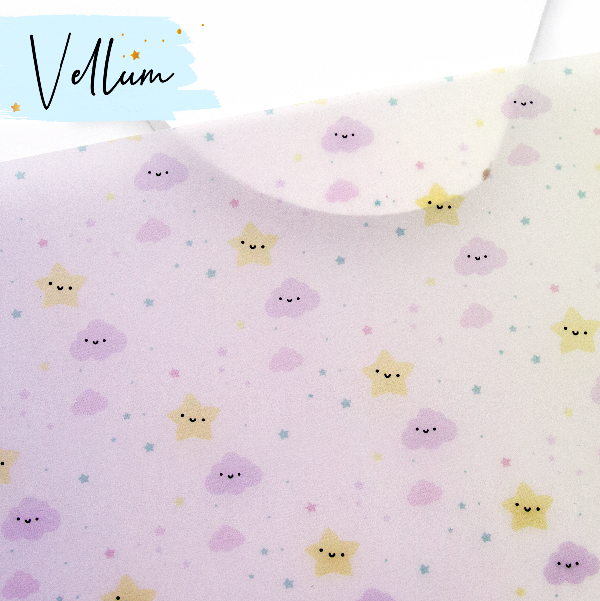 Pastel rainbow kawaii could vellum