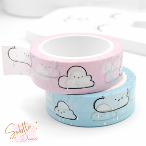 Above the clouds washi set of 2, hand painted| LIMITED STOCK!