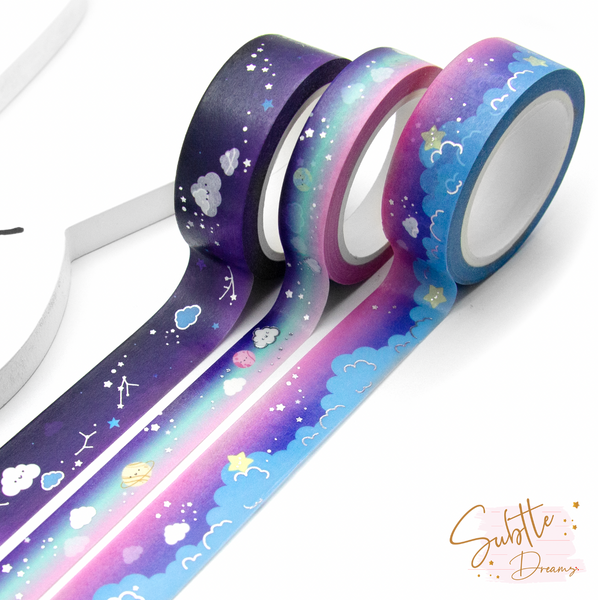 Outer space, cloud washi - LOW STOCK!