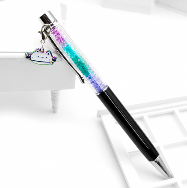 Kitty in space crystal pen charm | LIMITED STOCK!