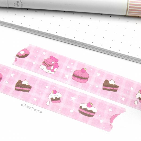 Save room for strawberry dessert washi | LIMITED STOCK!