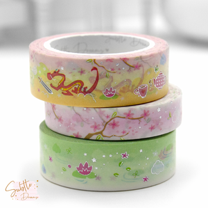 Fierce courage, cloud washi set of 3| LIMITED STOCK!