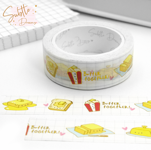 Butter together pun washi