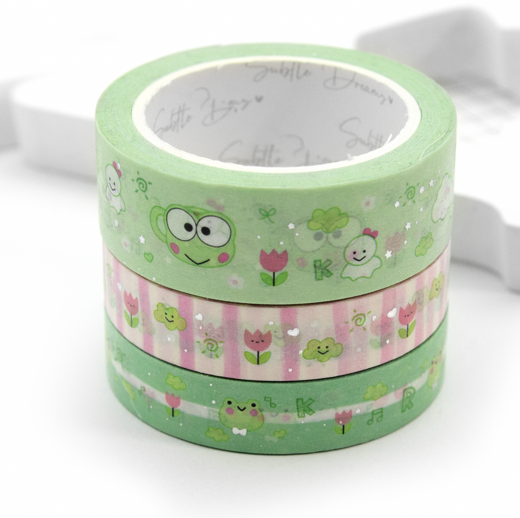 Kero's Day Out Frog Washi Tape