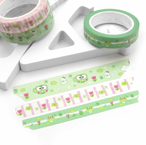 Kero-kero-kerropi frog washi