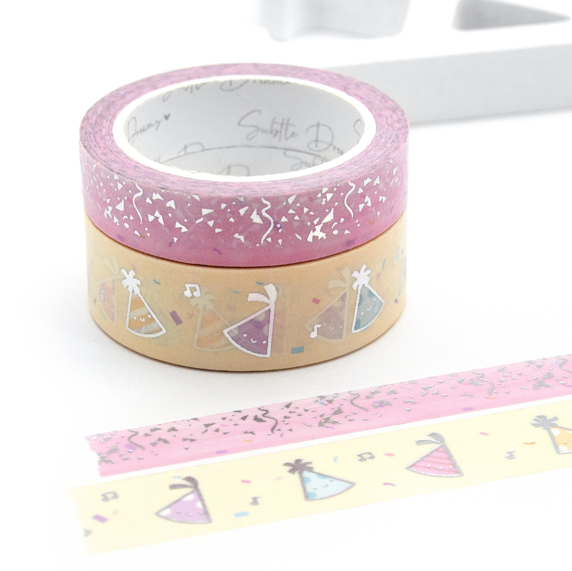 Time to party, confetti washi