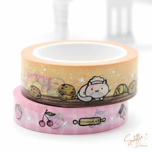 Baking queen, hand painted washi - LOW STOCK!